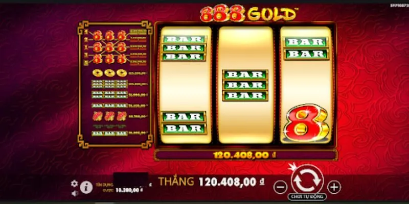 Luật chơi slot game 888 Gold 8xbet